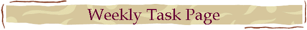 Weekly Task Page